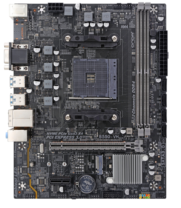 ETEK AM4 소켓 Micro-ATX 마더보드, AMD Ryzen CPU용, 듀얼 채널 DDR4 3600MHz, PCIe 4.0*16 슬롯