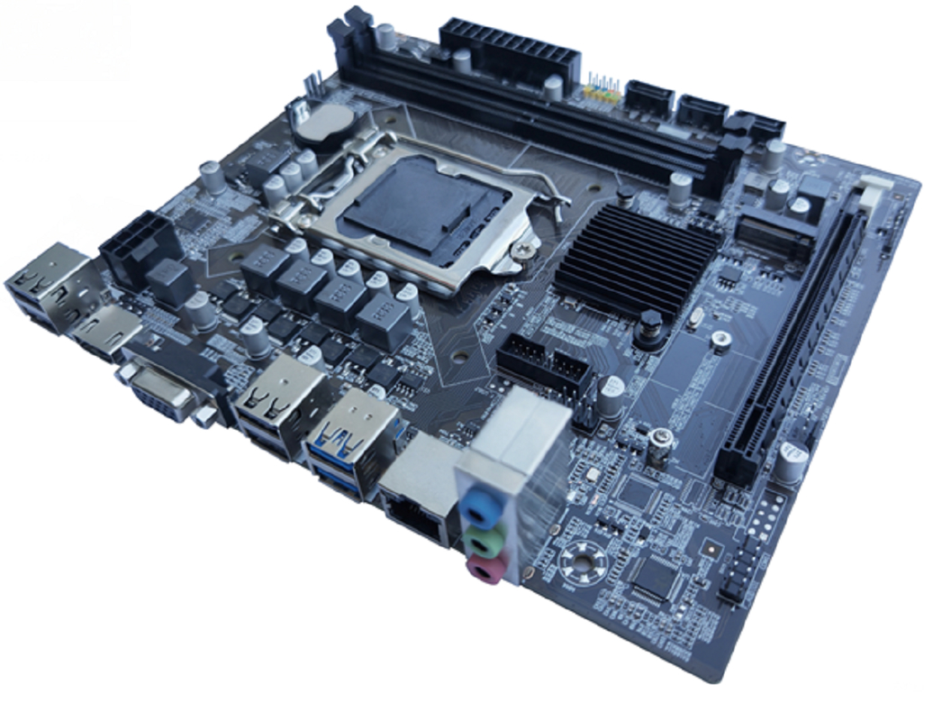ETEK H110 칩셋 Micro-ATX 마더보드 (6~9세대 CPU용) 듀얼 채널 DDR4 VGA+HDMI 출력 3*SATA 포트 + 1*M.2 슬롯