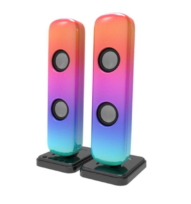 ETEK 사운드바는 35Hz-16KHz 주파수를 커버하는 이중 2인치 드라이버를 통해 5W*4 RMS 출력을 제공합니다. 12V2.5A 어댑터가 필요합니다.