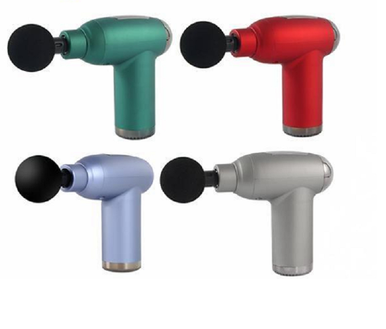 마사지 건 ABS 구조, 1500mAh 배터리 및 24W 전력 제공, 버튼 제어 6 모드 + LCD 32 모드
