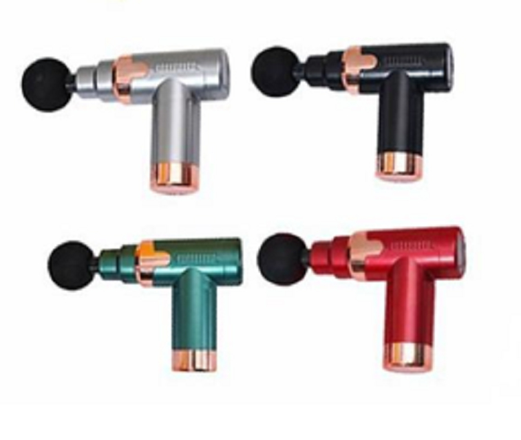 ETEK 마사지 건은 ABS+전자 부품 구조, 버튼 제어, 1200mAh 배터리, 25W, 4개의 마사지 헤드, 4가지 색상을 특징으로 합니다.