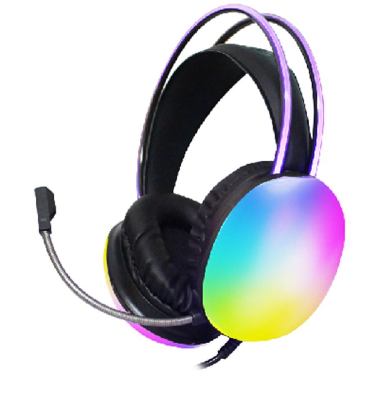 유선 헤드폰은 40mm 드라이버, 20Hz~20MHz 주파수 응답, 6.0x5mm 무지향성 마이크를 특징으로 합니다.