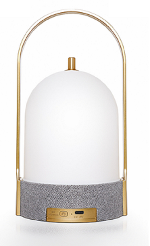 5W 블루투스 5.0 스피커, LED 조명, 1500mAh 배터리, Type-C 충전, 터치 컨트롤, ABS+천 소재, 블루/골드/레드/실버
