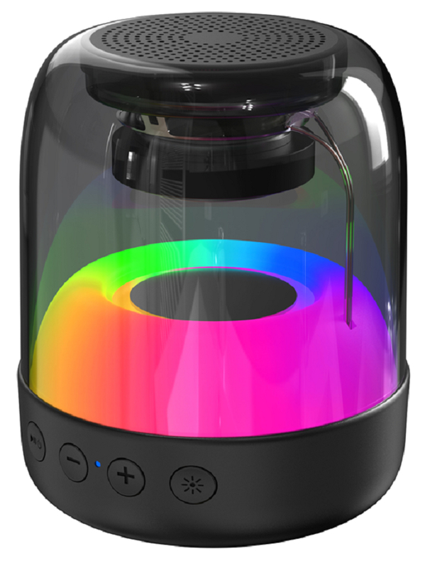 휴대용 블루투스 스피커 3W2인치 드라이버 ABS 셸 RGB 조명 500mAh 지원 BT/AUX/USB/TF 핸드프리 통화