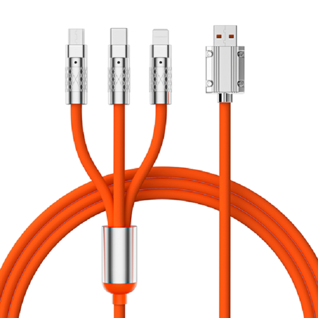 ETEK 120cm 빠른 충전 USB 케이블,PVC + 진크 합금, 4 코어 CCA, LED 표시기, 다색 사용자 정의