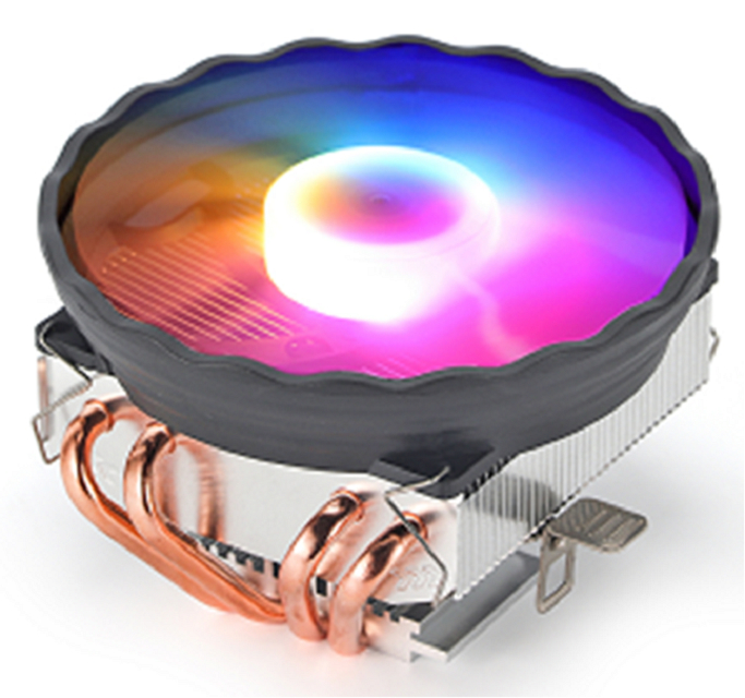 범용 CPU 쿨러, 4개의 구리 히트파이프, 120mm 팬, 2500RPM, FM/AM3/AM4/AM5/LGA115x/1200/1366/1700/2011, 유압 베어링, 20dB
