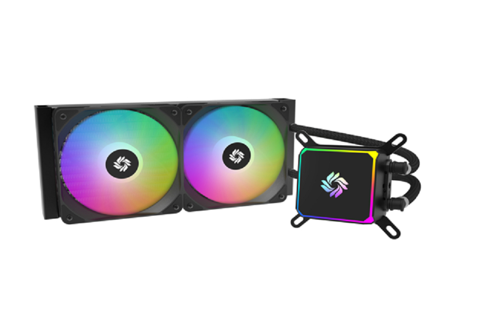 ETEK 240mm A-RGB CPU 수랭 쿨러, 265W, 사각 워터 블록, PWM 팬, LGA1700/AM5 호환