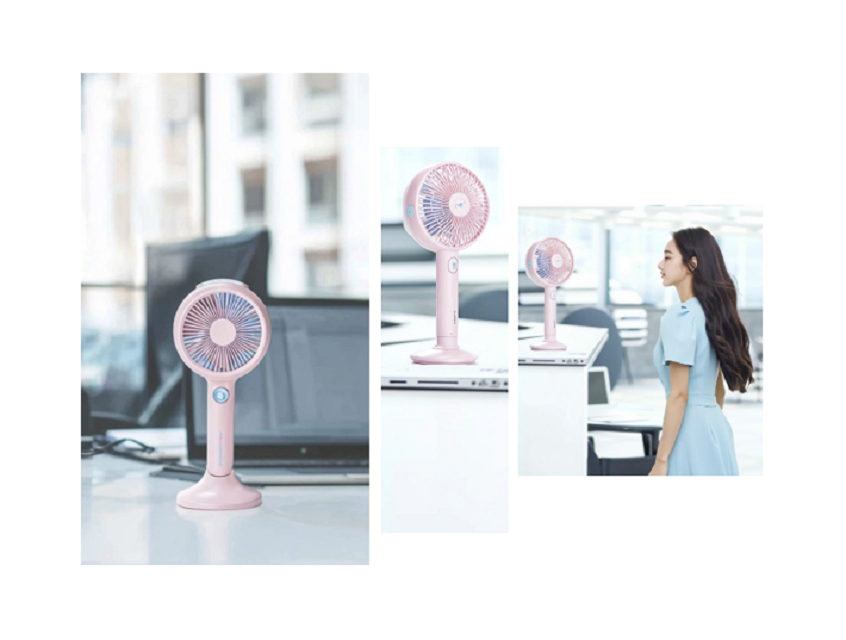 휴대용 증발식 냉각기, 800mAh, 3단 속도, 2가지 습도 모드, 흰색/녹색/분홍색, 212*100*40mm, 야외, 여행, 사무실에 적합