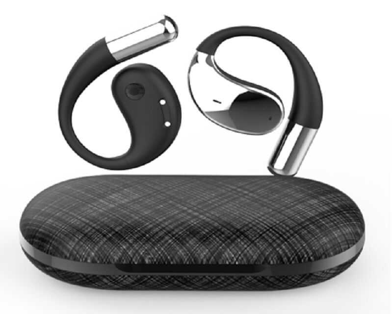 OWS 블루투스 귀기,AB5656C 칩, 14mm 드라이버, 3H 플레이타임, 30mAh+300mAh 배터리, HSP/HFP/A2DP/AVRCP, 10m 범위, 3가지 색상