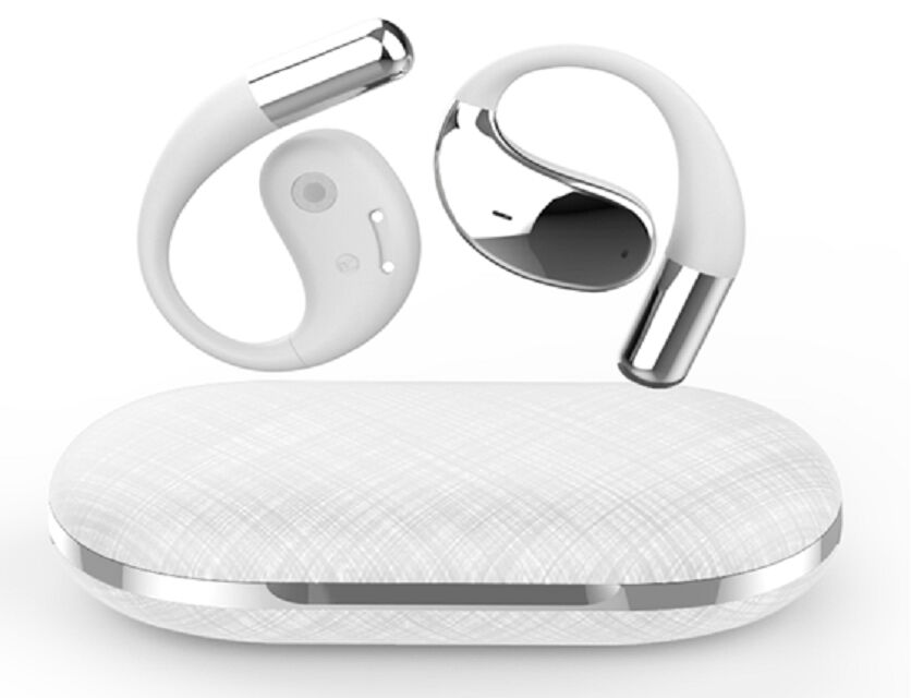 OWS 블루투스 귀기,AB5656C 칩, 14mm 드라이버, 3H 플레이타임, 30mAh+300mAh 배터리, HSP/HFP/A2DP/AVRCP, 10m 범위, 3가지 색상