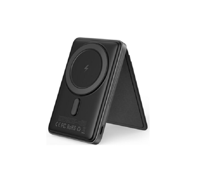 3인1 마그네틱 무선 전원 은행 5000mAh, 15W MagSafe 호환, 22.5W PD/QC 출력, 내장 전화 기기, 다채색 옵션