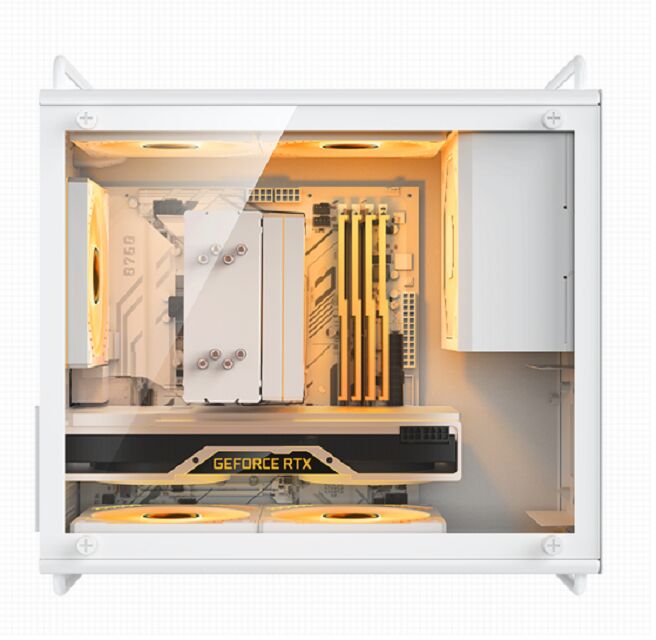 20L 컴팩트 게이밍 PC 케이스, M-ATX/ITX, 326mm GPU, 155mm CPU 쿨러, 140mm PSU, 듀얼 프론트 패널 옵션, 자기 먼지 필터