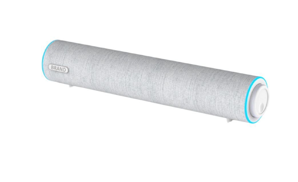 3W*2 데스크탑 사운드바, 듀얼 2인치 드라이버, 35Hz-16kHz, >36dB 분리도, USB 전원 (DC 5V), 플라스틱+패브릭 마감, 1.3m 케이블