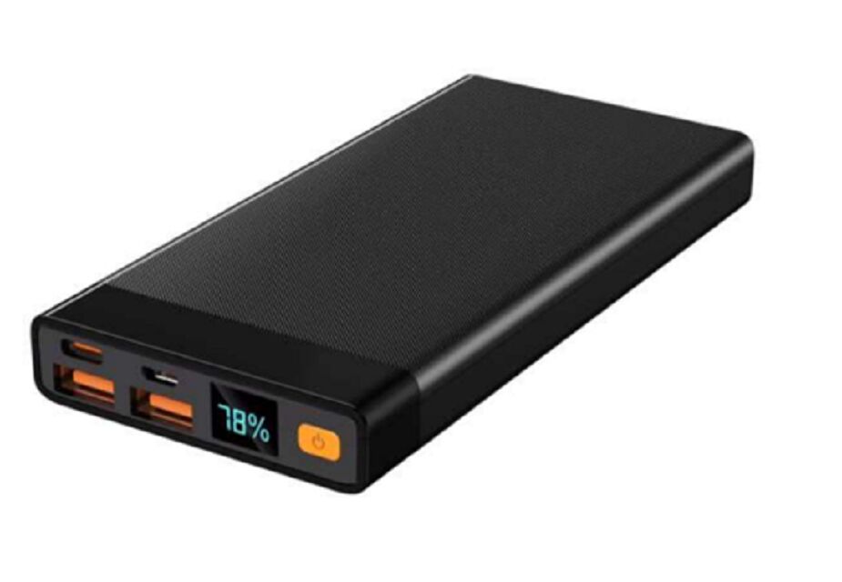 10000mAh 슬림 보조배터리, PD 22.5W, Type-C & USB-A, 블랙/화이트