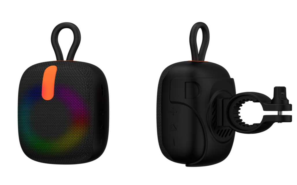 IPX7 Waterproof Bluetooth Speaker with 1200mAh Battery and TWS Pairing for Stereo Sound