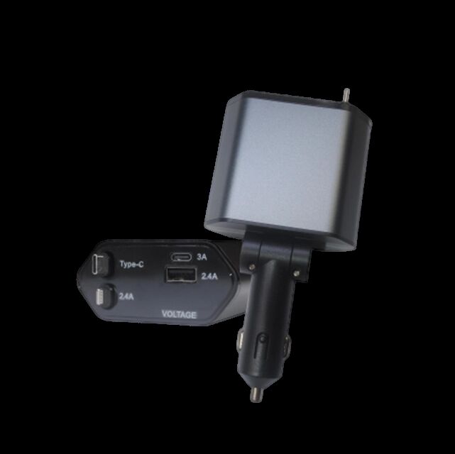 66W PD, USB-A 및 Lightning 지원 100W 알루미늄 합금 차량용 충전기, Apple/Android 기기용