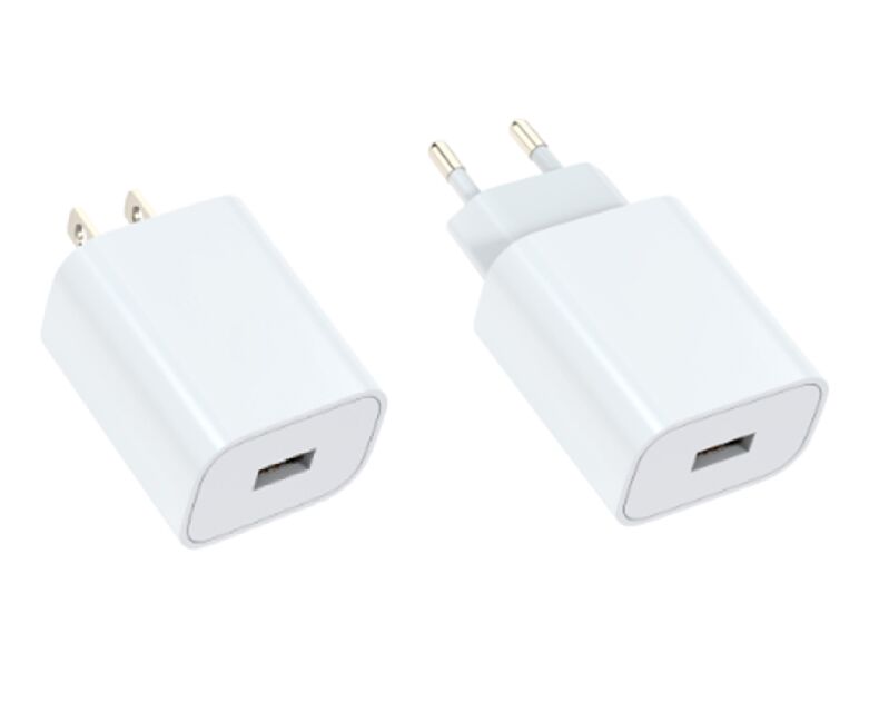 QC 18W USB-A 고속 충전기, 미국 플러그, 멀티 전압 출력, 컴팩트 PE 패키지