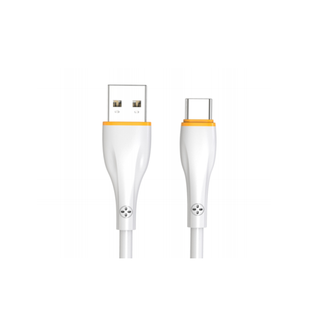 4코어 TPE 고속 충전 케이블, 1m 흰색, 마이크로/Type-C/라이트닝