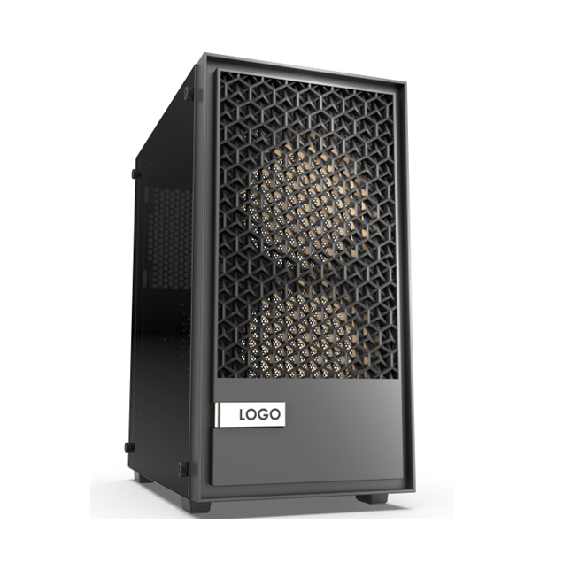 MATX 미드 타워 케이스, 템퍼드 글래스 사이드 패널, 240mm AIO & 300mm GPU 지원