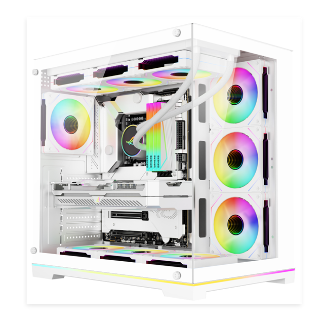 온화 유리, 360mm 물 냉각 & 380mm VGA 지원과 함께 풀 타워 ATX PC 케이스