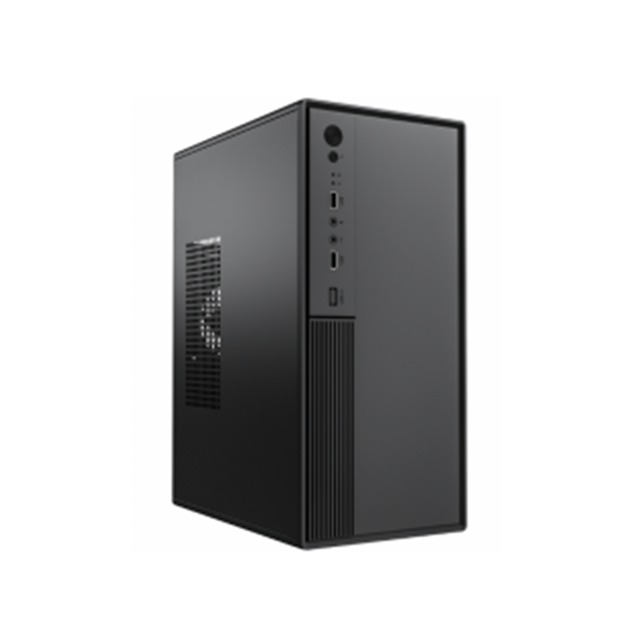컴팩트 ATX 케이스 0.33mm SPCC, 전면 12cm 팬, 듀얼 USB+오디오, M-ATX 지원, 260*160*350mm