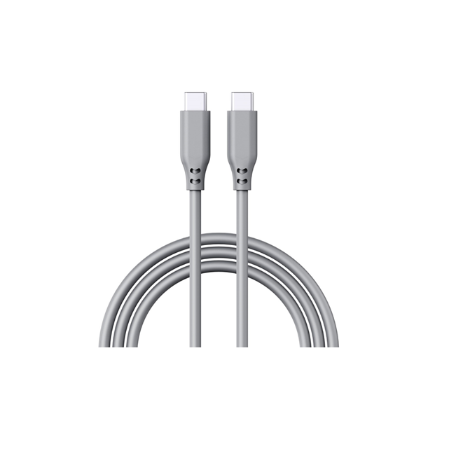 100W 실리콘 USB-C to C 고속 충전 케이블, 5A/20V PD3.0 + 480Mbps 데이터 동기화, 1m 소프트 터치 코드 (화이트/그레이/오렌지)