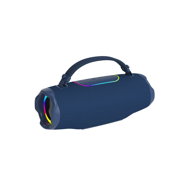 60W RGB 파티 스피커, 2.1채널 딥 베이스 + 다이나믹 라이트, 3600mAh 데스크탑 휴대용 오디오 (블랙/블루/그레이)
