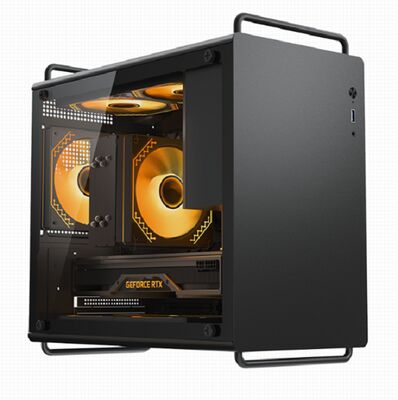 20L 컴팩트 게이밍 PC 케이스, M-ATX/ITX, 326mm GPU, 155mm CPU 쿨러, 140mm PSU, 듀얼 프론트 패널 옵션, 자기 먼지 필터